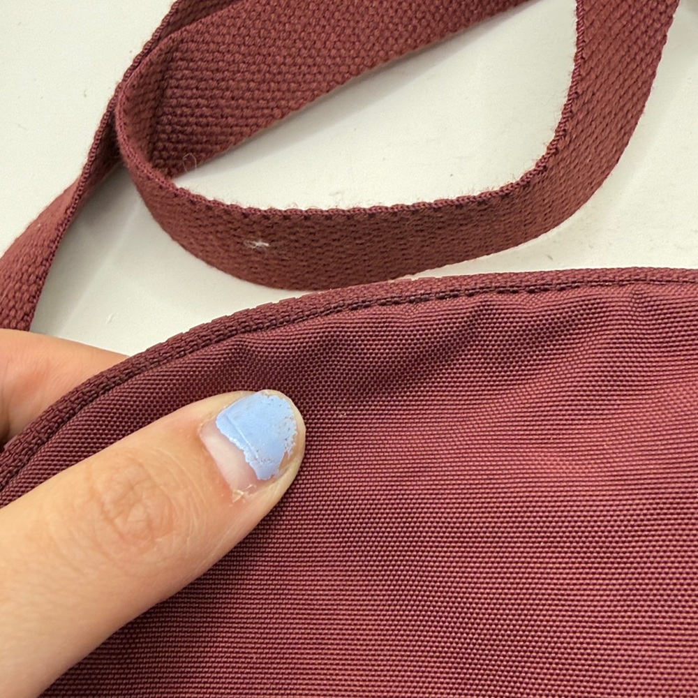Kipling Keefe Gerty Crossbody Bag Purse Red Purple Maroon - Picture 14 of 15